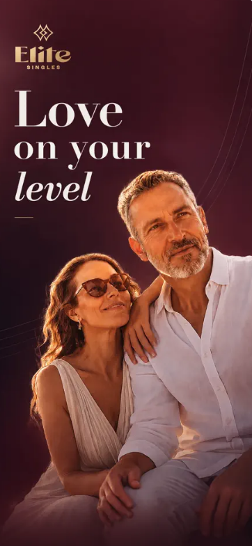 Elite Singles brand lifestyle image used on the app's own store listing